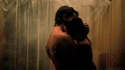 silencewillsetherxfree:  petite-conne:  I really, desperately need this.  this makes me smile. this isn’t just fucking in a shower or whatever. this is love. he cares for her. he is comforting her. that’s what makes this scene so beautiful. 