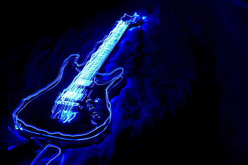 Cool neon backgrounds guitar