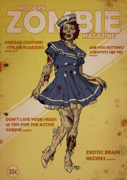 zombify:  Modern zombie magazine (via 74Q2 (Image JPEG, 495x700 pixels)) 
