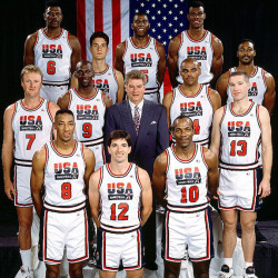 allcapsyeah:  the golden years  teaim:  Aaaah nostalgia! USA Basketball 1992 ‘Dream Team’.  