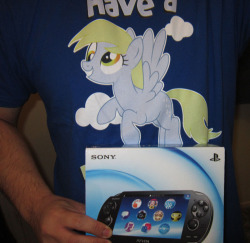 Derpy and I went out and got ourselves a Vita. For less than 赨! Thank you games I don&rsquo;t play anymore!