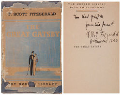 dancingdollies:  โ,000 signed copy of The Great Gatsby. 