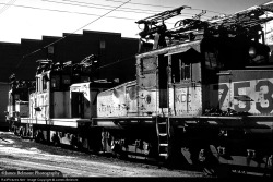 worldwiderails:  (via RailPictures.Net Photo: KCC 753 Kennecott Copper Corp. GE 85 Ton Electric at Copperton, Utah by James Belmont) 