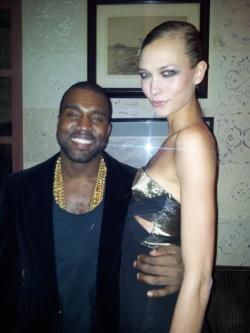 Karlie Kloss with Kanye West 