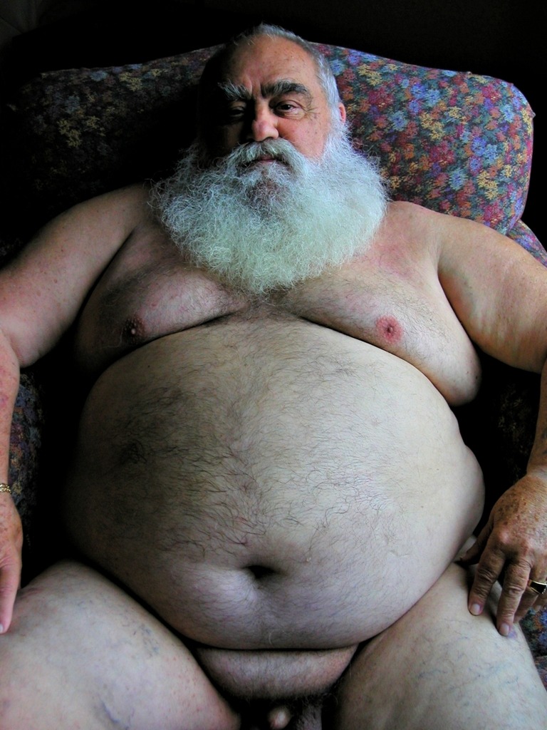 Fat hairy bear gay man