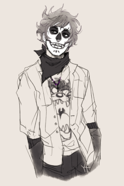 yummytomatoes:  Someone asked me to draw Gamzee’s face paint based on this AU Because my doodle didn’t satisfy them    
