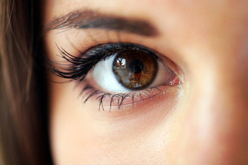 Beautiful brown eyes women