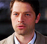 tardis-impala:  9 GIFS OF: Castiel―requested by humany-wumany. 