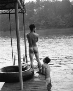 artofmalemasturbation:  A Short Story Review: Gore Vidal’s Reflections on Learning Who We Are reddecatur:  …thinking of summer  Loving Couples SeriesAnytime I see pictures of guys enjoying their time at a lake, I’m brought back in my mind’s eye