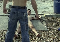 gaybondageslave:  fagpunishment:  Most faggots require harsh corporal punishment on a regular basis in order to keep them in line.  At first you may be reluctant to punish your faggot severely enough, but if you don’t, you will find the faggot becomes