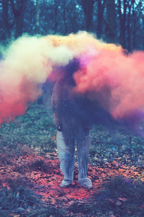 coloured smoke on Tumblr