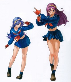 allfightinggameladies:  Concept art of Athena Asamiya by Eisuke Ogura for King of Fighters XII. 