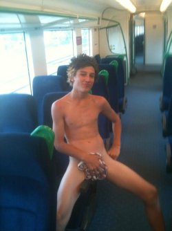 covered-remains:  TWINK TRAIN RIDE   Nice