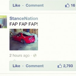 No way! Thank you StanceNation!!! &ldquo;FAP FAP FAP!&rdquo; :) (Taken with instagram)