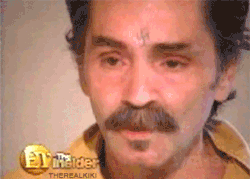 lobotomised:    fuckyeahtherealkiki:  &ldquo;You know who your enemy is? You’re the enemy. You sit there fat, sloppy, you watch your TV, and you kick back and you judge everybody as being wrong and bad, but you.” - Charles Manson      No, I think