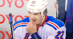 fuckyeahhockeyboys:  Dan Girardi hands the trainer Brian Boyle’s pulled out tooth.  I WISH I COULD SEE THE ENTIRETY OF BOYLE&rsquo;S FACE IN THE SECOND GIF. Also, I love how everyone else in this gif was like &ldquo;O ok there&rsquo;s a tooth, carry