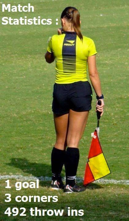 Angry soccer referee