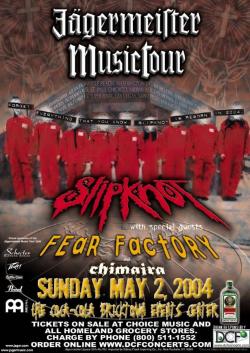 slipknot fear factory and chimaira 2004,one of the best shows ever