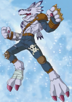 kingdomblade:  A couple of years back I decided I really wanted WereGarurumon’s pose from the second ending of Adventure, so I ended up taking a crazy amount of screenshots and putting together to get his full pose without Matt in front of him. I recently