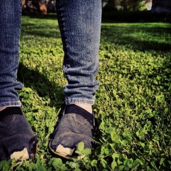 #girl #shoes #feet #iphoneography #like #unique #TOMS #old #grass #clover #hipster #outdoors #ig #instagram  (Taken with instagram)