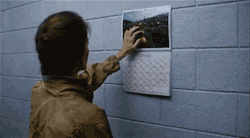 the-absolute-best-gifs:  Ladies and gentleman, the most pathetic reaction in horror movie history. Priceless omfg It’s more exasperated than scared, kind of like “I thought you said you’d fixed the hands coming out of walls problem, bloody hell