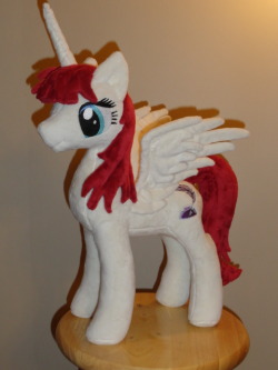 Faust Alicorn OC plush by *WhiteDove-Creations Look at the craftsmanship, this is amazing &lt;3 This artist makes the best plush ponies i&rsquo;ve seen.