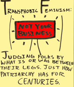 pussy-envy:  transphobic feminists - you’re doing it wrong 