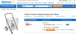 you know you&rsquo;re hood when you order a folding cart off Walmart to do laundry.
