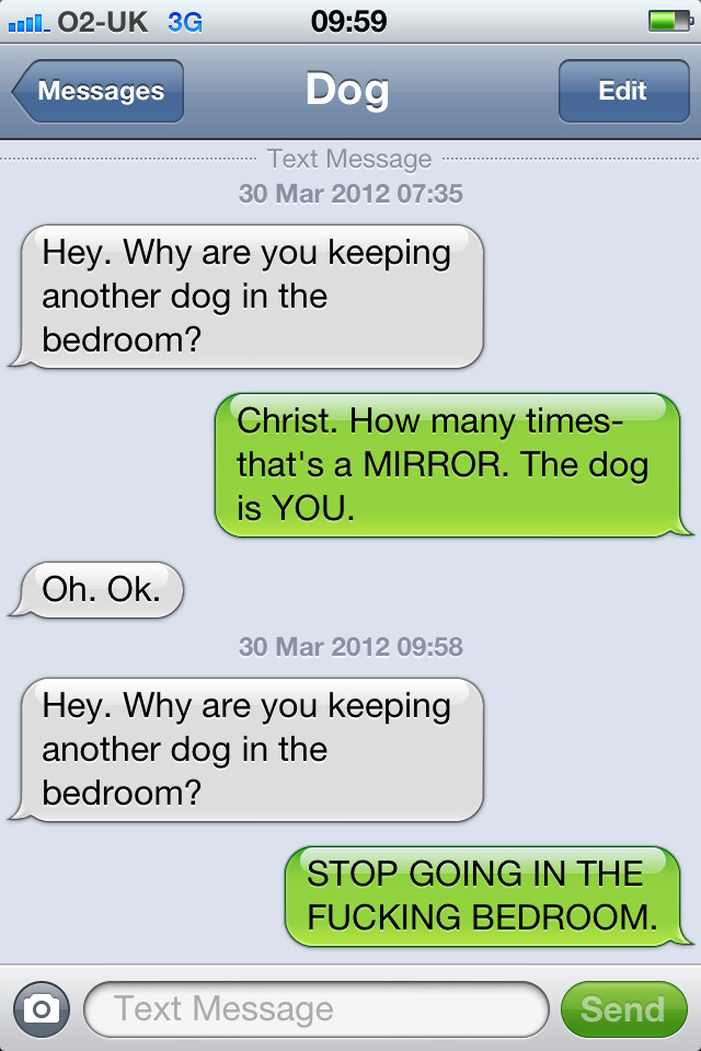 Funny text messages from dog milf picture