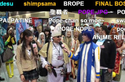 junkcontainer:  Pope-chan from niconico @ Sakuracon 2012. 