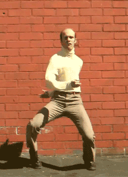 canheartheechoes:  Dancing to Lil b Bitch Mob dont know what to do but makes me dance so i do this