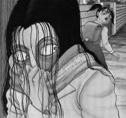 spiraphobia:  In Japanese mythology, Kuchisake-onna (“Slit-Mouth Woman”) is a woman who is mutilated by a jealous husband and returns as a malicious spirit. Now she wanders, hiding her mouth behind a fan, a sleeve, a scarf or a face mask like