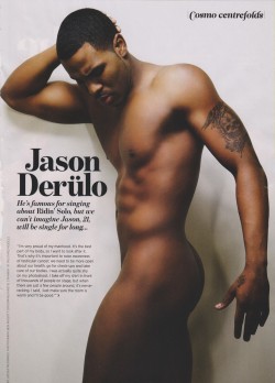 nickiminajsbarb:  Jason Derulo Naked for the Cosmopolitan Magazine last year ♥  