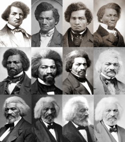 queennubian:   Frederick Douglass through the years…  The brother stayed fresh…Toward the end he kind of looked like Redd Foxx. O.o 