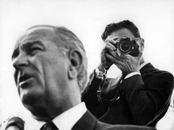 livelymorgue:  Nov. 23, 1968: The Times wrote about the White House photographer Yoichi Robert Okamoto, right, who produced most of the 250,000 photos of President Lyndon B. Johnson  housed at the time in a laboratory in Georgetown. The reporter, Nan
