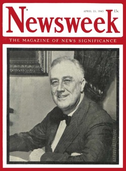 nwkarchivist:  President Franklin D. Roosevelt Died On This Date In 1945  The pace of F.D.R’s passing was like that of his life, swift and incisive: At 1:40 p.m., April 12, 1945, the 32nd President of the United States signed a series of documents,