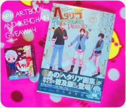 noayosei:  Giveaway Time Brand new Arte Stella Piccolo Hetalia artbook. 1 Hetalia Keychain from Set 3. Could be Spain, Prussia, Austria, Hungary, Lithuania, Poland, Liechtenstein or Switzerland. Maybe some random stuff from the 100yen store when I go