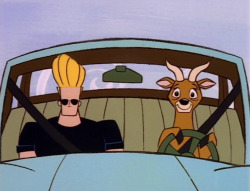 ohheybay:  seasepulchre:  Remember that episode of Johnny Bravo when he meets a girl on the internet and she turns out to be an antelope  Johnny got cat fished before it was cool. 