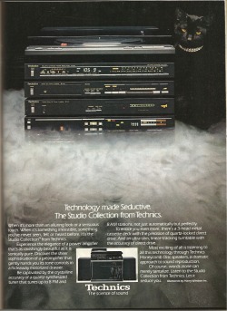 Technics. Ad from Playboy, December 1981.