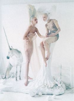 Frida Gustavsson &amp; Mirte Maas by Tim Walker for Vogue US May 2012