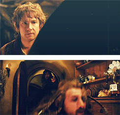 mpoirot:  Bilbo!  Allow me to introduce Fili, Kili, Oin, Gloin, Dwalin, Balin, Bifur, Bofur, Bombur, Dori, Nori, Ori, and Thorin Oakenshield. 