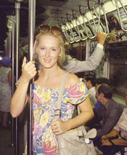 :  Meryl StreepNYC Subway  