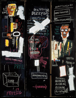 artaddictsanonymous:  Jean-Michel Basquiat, Horn Players, 1983 