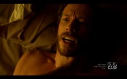 grayakink:  Screenshots from Lost Girl. Ciara puts her hand on Dyson’s throat, then pulls out a knife.  