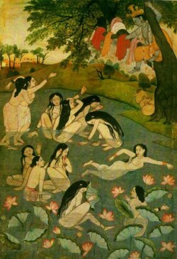 nirvanibliss:  Mischievous Krishna and the Gopis…  