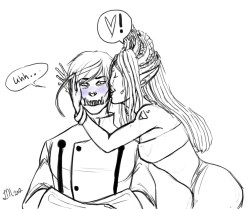 OH HEY LOOK. IT&rsquo;S AMA AND DIO AGAIN. Being awkward as usual. Dio doesn&rsquo;t take affection too well.