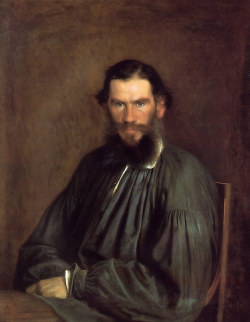 oldroze:  russian artist Ivan Kramskoy (1837-1887),  “Portrait of Lev Tolstoy”, 1873 Oil on Canvas, 98 x 79.5 cm,  The State Tretyakov Gallery, Moscow, Russia  