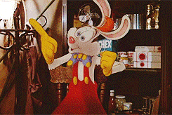 acecroft:  300 FAVORITE MOVIES (in no particular order)  89. Who Framed Roger Rabbit (1988) Eddie Valiant: Seriously, what do you see in that guy?Jessica Rabbit: He makes me laugh.  