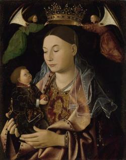 thorsteinulf:  Antonello da Messina - The Virgin and Child (1460) 