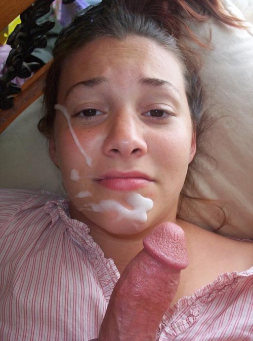Girlfriend enjoying messy facial